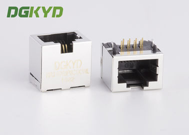 Metall abgeschirmtes weibliches Jack-Verbindungsstück des Ethernet-Rj45 ohne Transformator, 11.5mm