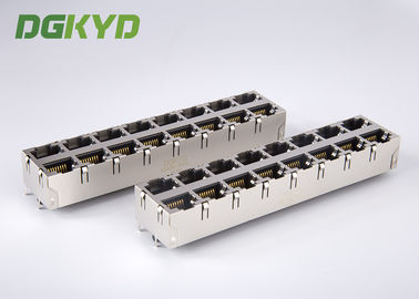 Stapeln Sie RJ45 Hafenspitzeneintritts-Ethernet-Verbindungsstück 0811-2X8R-19-F RoHS der Buchsen-2X8