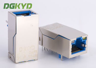 Gigabit Ethernet-Verbindungsstück RJ45 Buchsen-einzelner Hafen 1000M PoE+ registrierte Steckfassung