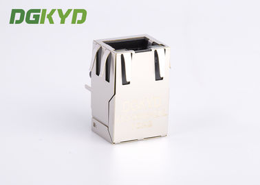Shielded tab up RJ45 PCB jack Cat5 Industrial RJ45 Connector, right angle
