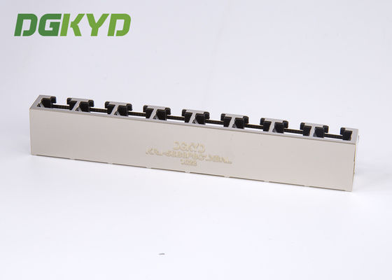 KRJ-56B8P8C1X8NL 8 contacts 8 position rj45 modular connector 1X8 multiple port