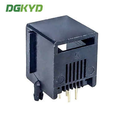 DGKYD5521E1164IWA1DY1 RJ11 connector 5521 6P4C all plastic with ear 1X1 modular horizontal socket PBT