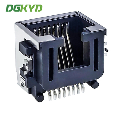 RJ45 Connector 1X1 8P8C Sinking Plate 8.6 3U Interface RJ45 SMD Connector DGKYDCB861188GWA6SB3133