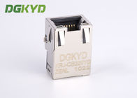 1 Port Tab Up Gold Plate RJ45 Ethernet Connector SMD Cat6 Cable Rj45 Extra Low Frofile
