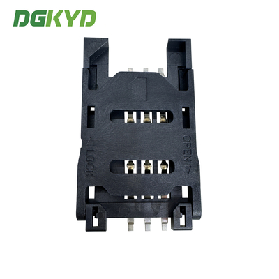 SIM Card Holder 6P All Plastic Flip Top Telephone Card Holder DGKYDSIM26H6A6A2Y3WSG286