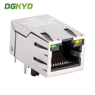 RJ45 connector socket with 100Mbps shielded light crystal head socket with 100Mbps high-speed KRJ-098GYNL