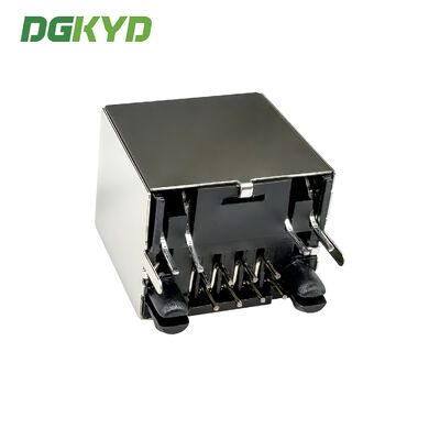 RJ45 vertical network socket 8P8C with shielded industrial network port DGKYD52T1188AB1A1D20Y1