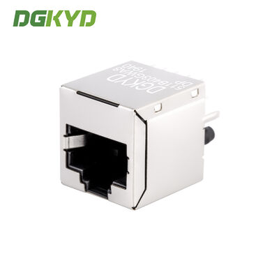 Vertical RJ45 connector 100Mbps with POE power supply crystal head socket DGKYD511B403GWA8DP