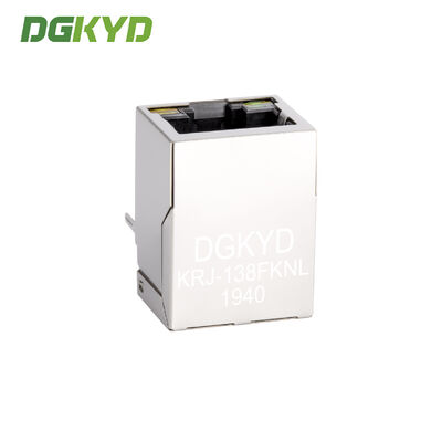 KRJ-138FKNL 10 / 100 Megabit Cat5 Rj45 Connector Module With Magnetics Customized