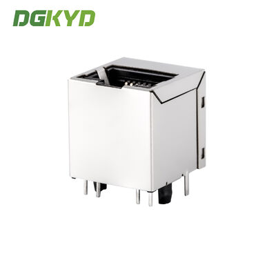 Vertical RJ45 connector 180 degree straight insertion gigabit integrated filter DGKYD511Q066AA1A8D