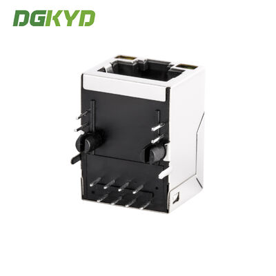 Right Angle CAT5e RJ45 Ethernet Connector with LED and Network Filter for High Performance Networking