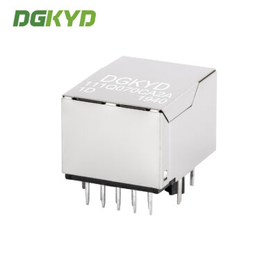 Industrial-grade Gigabit RJ45 Connector with Shielded Housing and LED Indicator