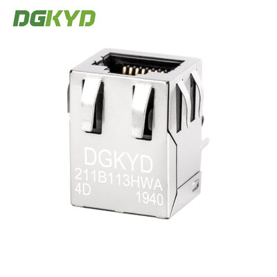 RJ45 Connector 100Mbps Industrial Network Port with 6U Gold Plating Modular Jack
