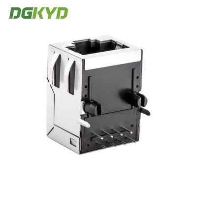 RJ45 Connector 100Mbps Industrial Network Port with 6U Gold Plating Modular Jack