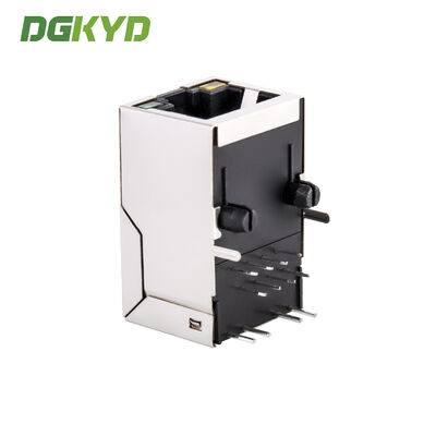 100Mbps RJ45 Connector with Integrated Transformer for Industrial Network Interface