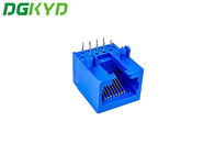 DGKYD56221118IWD1DY1027 Single In Line Package PA46 Blue RJ45 Connector Rectangle Shape RJ45 Without Transformer