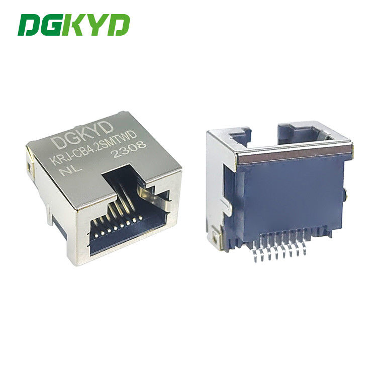 KRJ-CB4.2SMTWDNL Single Port Sink 4.2 RJ45 Network Connector SMD Interface