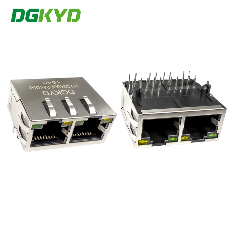 RJ45 network port connector with built-in 2.5G integrated transformer DGKYD312Q340DB2A4DN2