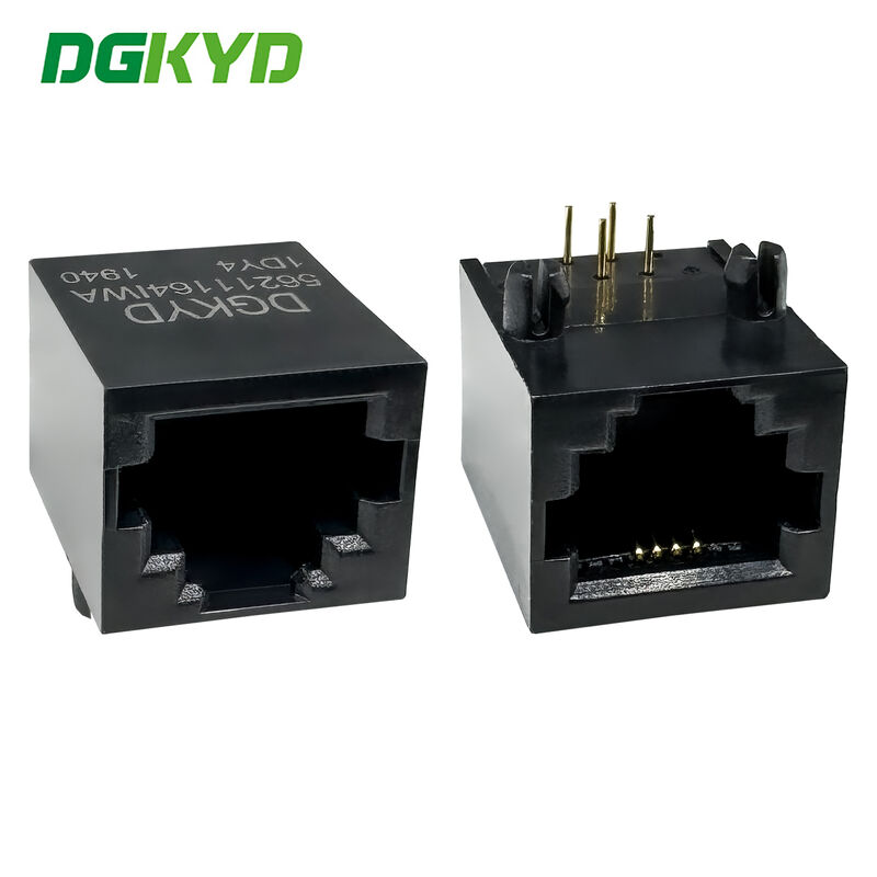 RJ11 interface connector 6P4C all plastic lightless industrial network port DGKYD56211164IWA1DY4