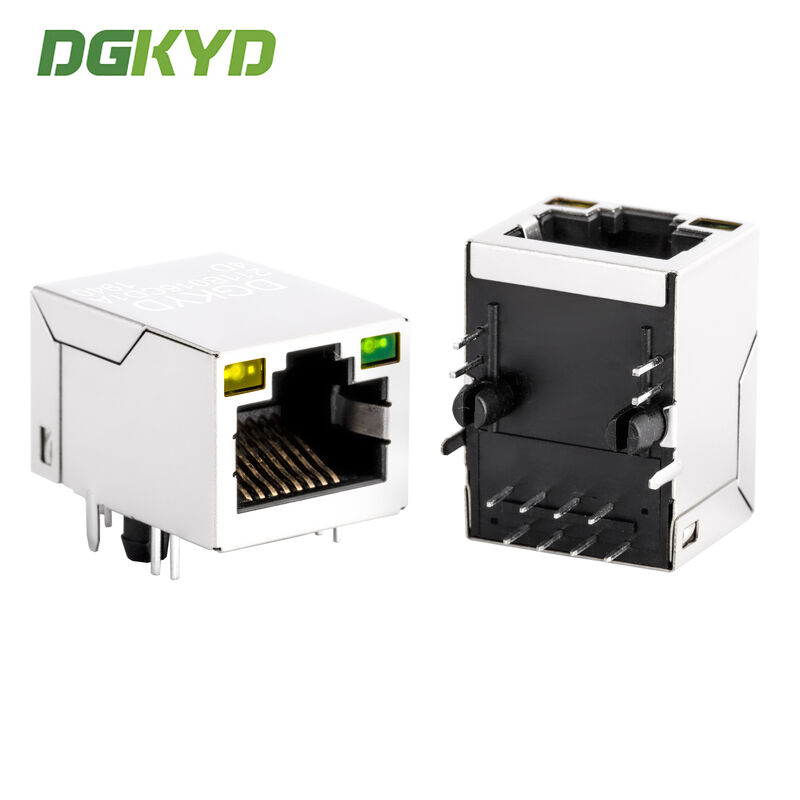 RJ45 Connector Modular Jack with Built-in Integrated Filter Light Shielding Interface and Gold Plating 6u