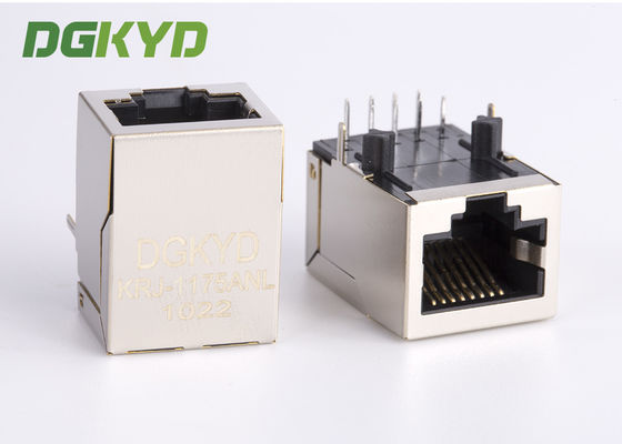 100 Megabit RJ45 Magnetics modularer Jack, einzelnes Portnetz-Kabel-Verbindungsstück Rj45