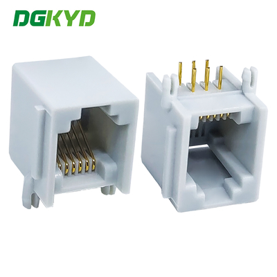 RJ11 alle Kunststoff-Ohr-graue Netzanschluss 6P6C Netzanschluss Steckdose Schnittstelle DGKYD5523E1166IWE1DY5