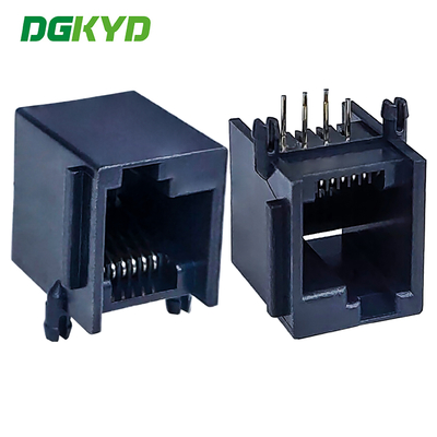 Vollkunststoff-Lightless RJ11 Ethernet-Anschluss 6P6C Linksschnalle DGKYD5523LE1166IWA1DY4