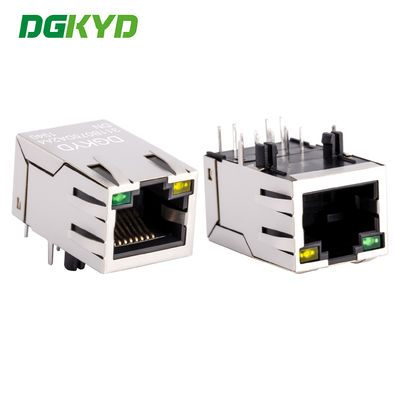 RJ45 Netzwerkanschluss 100 Mbit/s Integrierter Ethernet-Transformator mit Licht und Metallabschirmung DGKYD311B075DA2A4DN