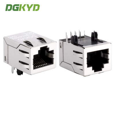 RJ45-Netzwerkanschluss-Stecker 100 Mbit/s integrierter Transformator ohne Licht und Flügel DGKYD211B014HWA4DZ