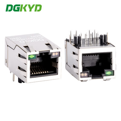 Geschütztes Gigabit-Ethernet RJ45-PCB-Anschluss mit Transformator RJ45-Netzwerkanschluss DGKYD311Q018DE3A4D