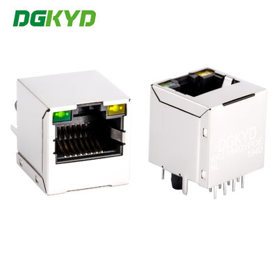 KRJ-184GYPOENL 180 Grad Top Entry RJ45 Lan Jack mit PoE, Single Port Ethernet-Anschluss für den Router