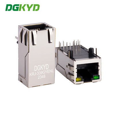 KRJ-339GYENL 8p8c Plug Single Port Gigabit Light Strip geschützte Kommunikationsoberfläche Netzwerksocket