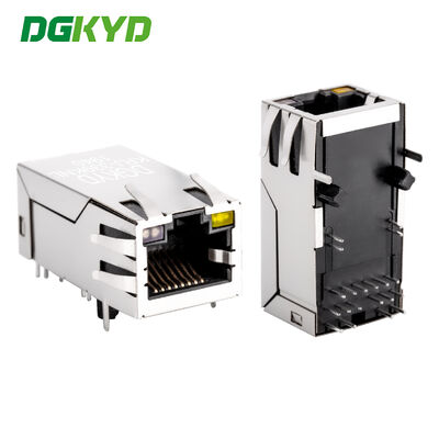 RJ45 Gigabit-Ethernet-Anschluss mit POE-Stromversorgung 33 lang mit Lichtstreifen-geschirmtem Steckverbinder KRJ-339KNL