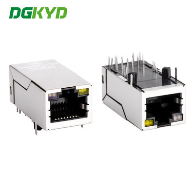 Kundenspezifische 33,0-mm-Rj45-LAN-Buchse mit einem Port, 1000BASE-Mikro-RJ45-Anschluss PoE KRJ-339PWNL