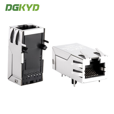 Maßgeschneiderter 1000 m 33,0 mm 6-poliger RJ45-Einzelanschluss mit Transformator/LEDs KRJ-3302NL