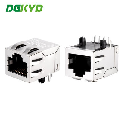 Geschützter Single-Port-RJ45-PCB-Anschluss mit Transformator für Megabit-Ethernet
