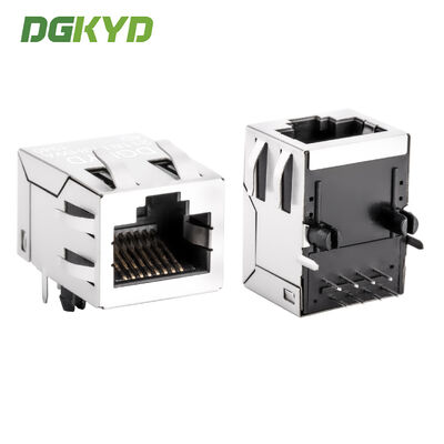 RJ45-Anschluss 100 Mbps Industrial Network Port mit 6U Goldplattierung Modular Jack