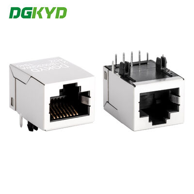 RJ45-Anschluss 100 Mbps mit Filter- und vergoldeter modularer Steckdose für PCB-Anwendungen