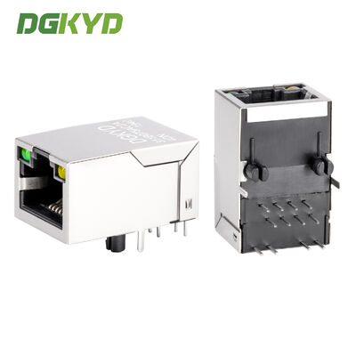 RJ45-Modular-Buchse mit 100-MB-Filter, LED-Statusanzeige und geschirmtem Metallstecker für Netzwerkschnittstellen
