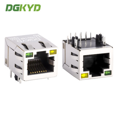 Industrielle Klasse 8PIN RJ45 geschützter Stecker mit 6U-Goldplattierung für den Netzwerkanschluss