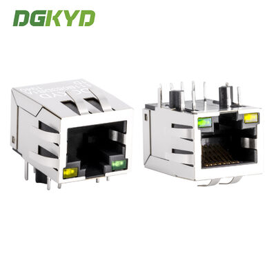 100Mbps RJ45-Steckverbinder mit integriertem Transformator und abgeschirmtem Gehäuse für Netzwerkschnittstellen