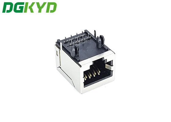 Verbindungsstück BAD-PWB-Berg des Schwarz-PA66 des Ethernet-Rj45 ohne Lampe flaches 8PIN