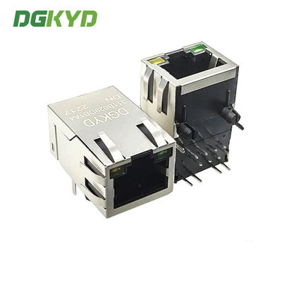 Ethernet-Sockel Soem DGKYD311B029DB1A4DN PWBs Berg integriertes Magnetics-RJ45 Jack Module Tab Up Cat 5